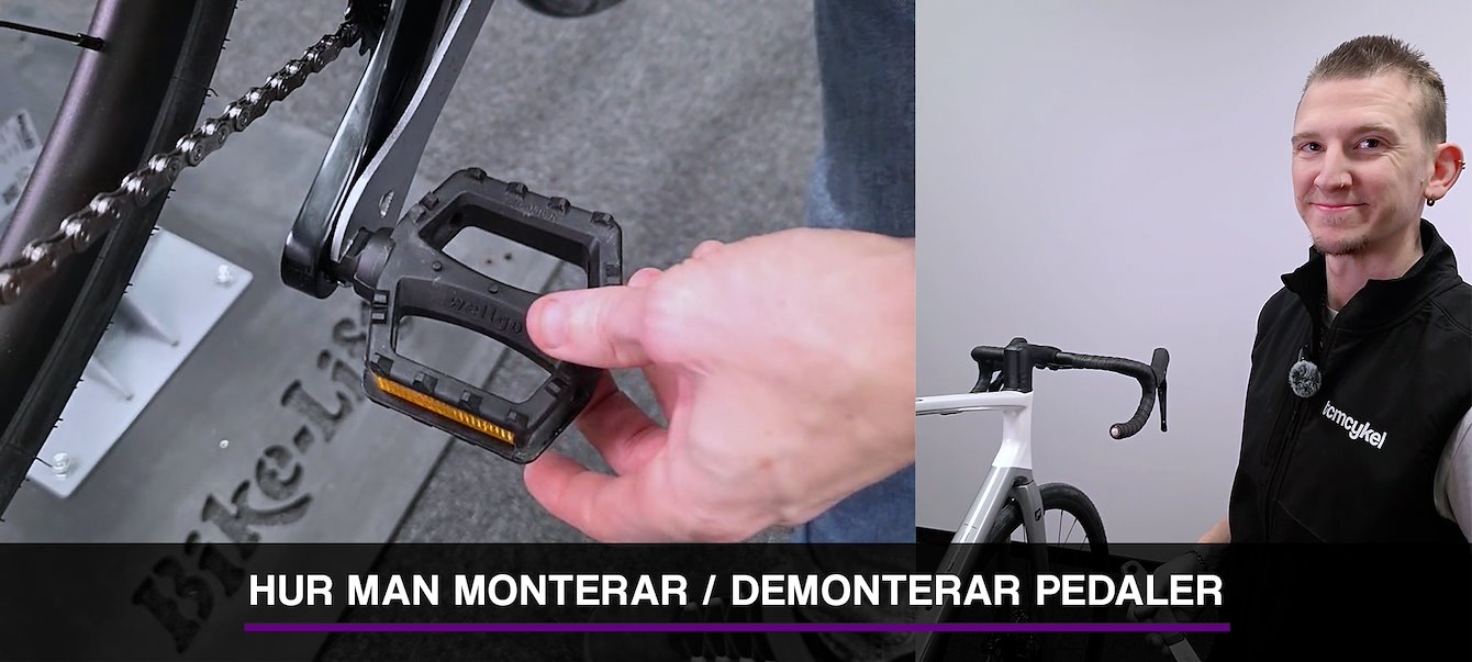Guide om hur man byter pedaler på cykel