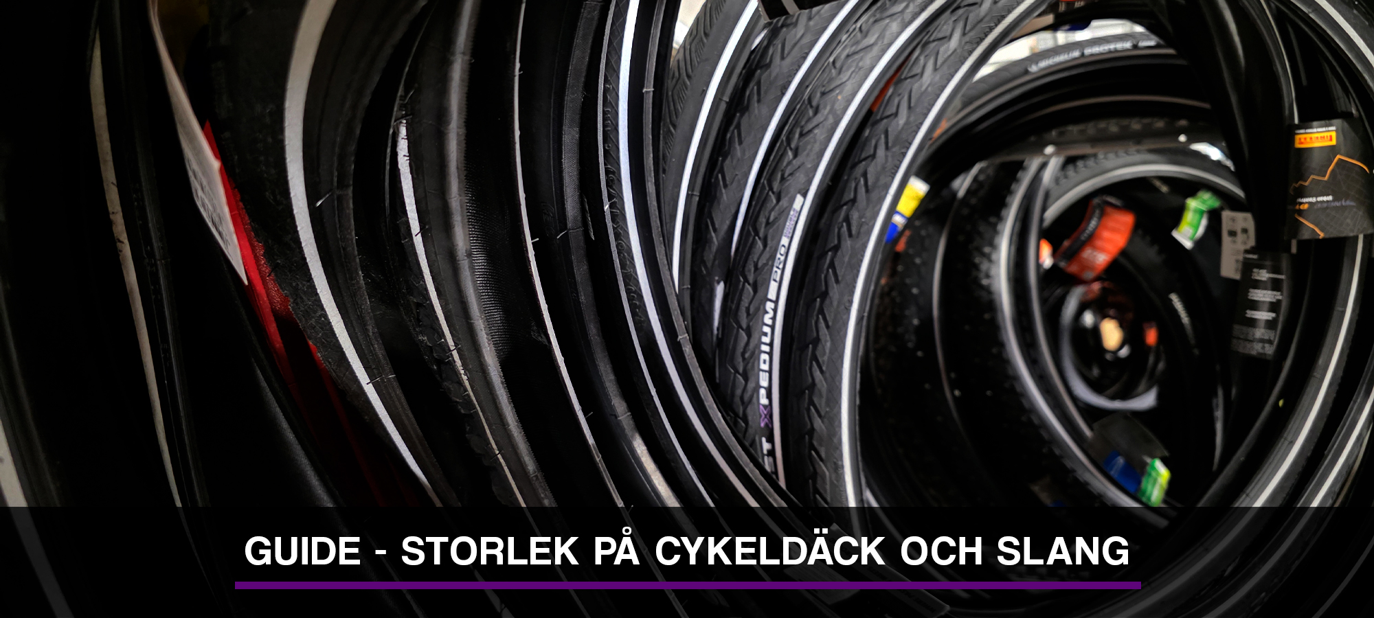 Guide - storlek på cykeldäck och slang