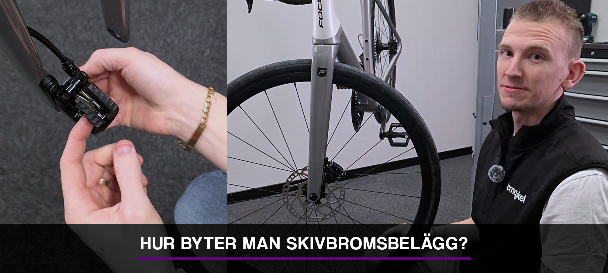 Guide om hur man byter skivbromsbelägg på en cykel