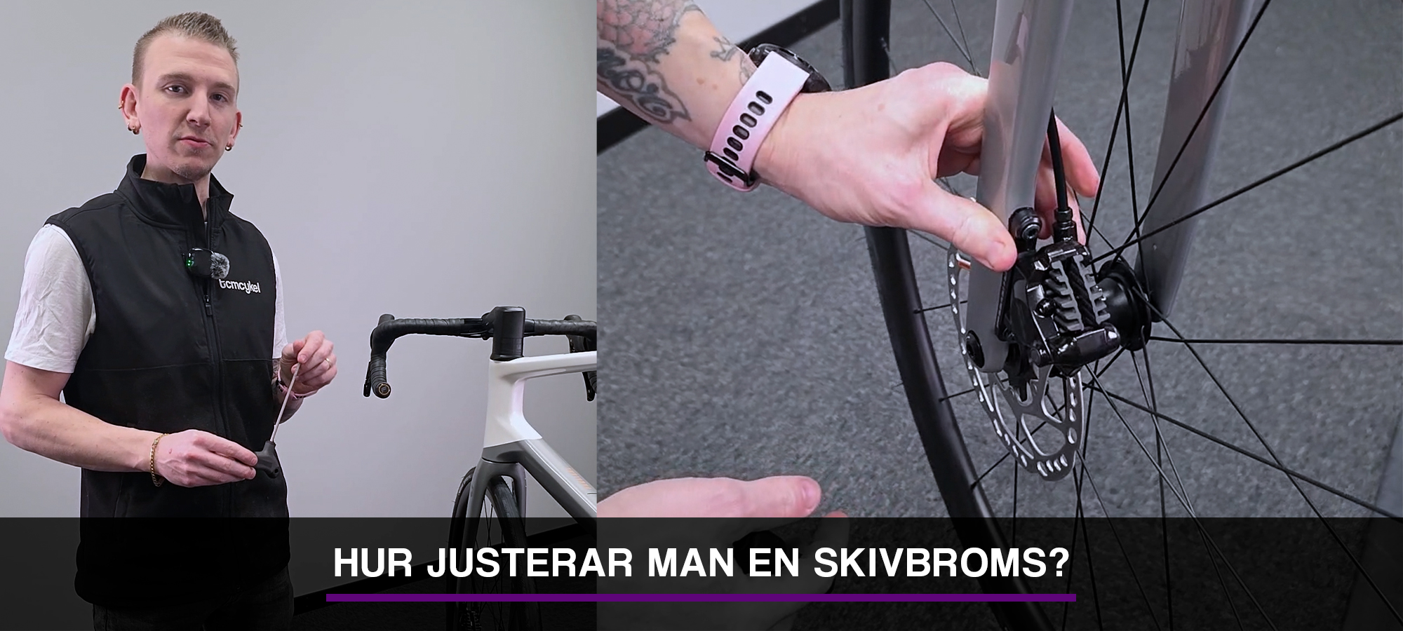 Guide om hur man justerar en skivbroms på en cykel