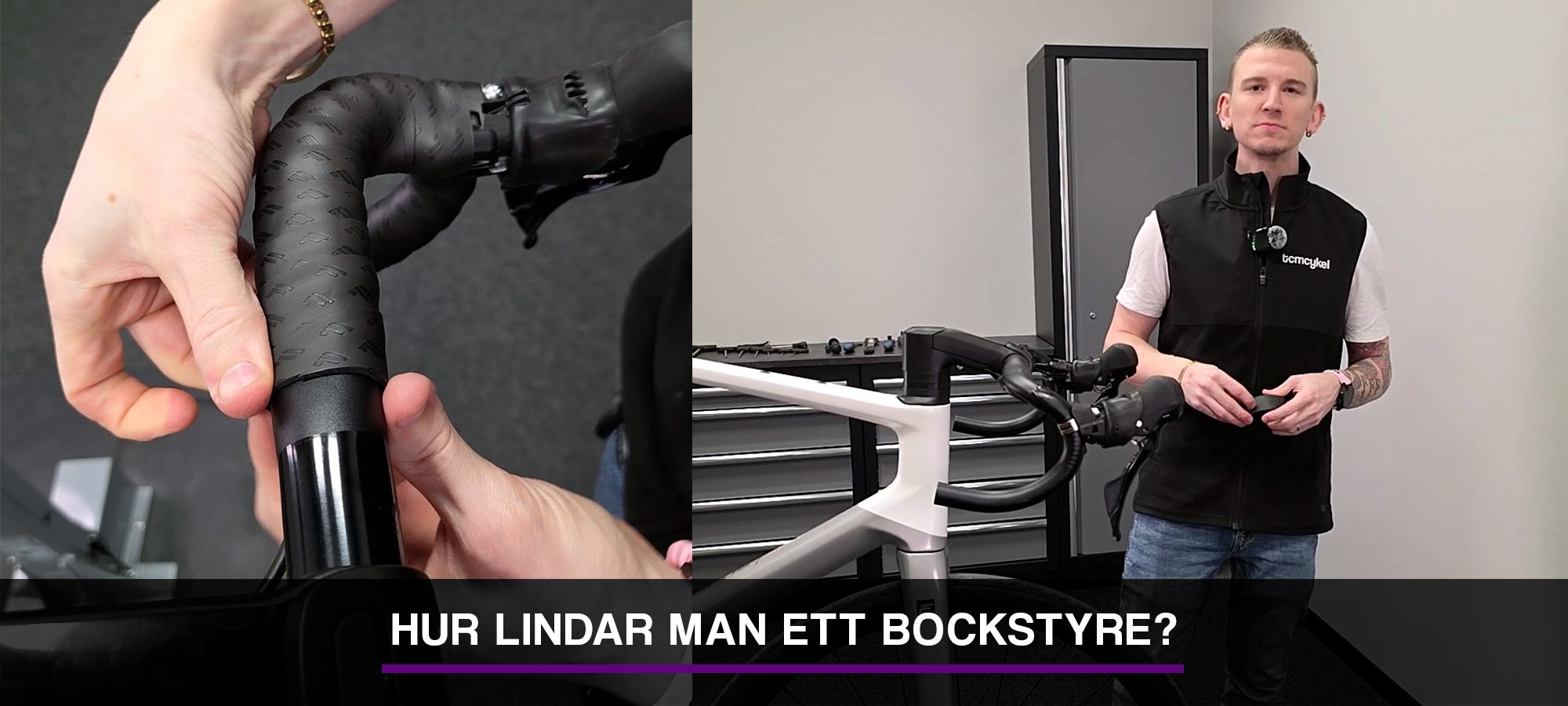 Guide om hur lindar styrlinda på bockstyrecykel