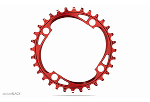 Absoluteblack AbsoluteBLACK Chainring Kedjedrev Rund | Ø104 BCD | Red / Röd | 32T