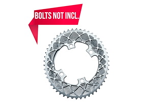 Absoluteblack absoluteBLACK Kedjedrev 110 mm (Shimano Asymmetric) Yttre (Tvådelat) 52T 4 bultar | Grå | 2x10/11