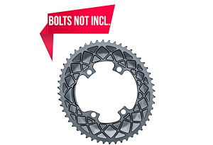 Absoluteblack absoluteBLACK Kedjedrev 110 mm (Shimano Asymmetric) Yttre (Tvådelat) 53T 4 bultar | Grå | 2x10/11