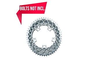 Absoluteblack ABSOLUTEBLACK Kedjedrev 110 mm Yttre (Tvådelat) 50T 5 bultar | Grå | 2x10/11