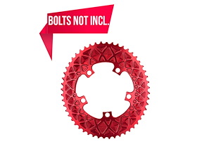 Absoluteblack absoluteBLACK Kedjedrev 110 mm Yttre (Tvådelat) 50T 5 bultar | Röd | 2x10/11