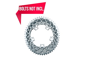 Absoluteblack absoluteBLACK Kedjedrev 110 mm Yttre (Tvådelat) 52T 5 bultar | Grå | 2x10/11