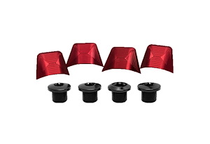 Absoluteblack absoluteBLACK Kedjedrevsbult Dura Ace 9000 täckplatta inkluderat bultar Röd