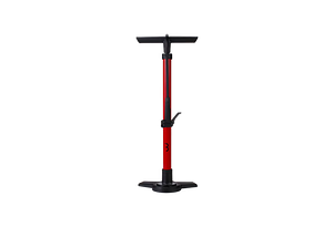 BBB BBB Airboost | Cykelpump av stål | 11 Bar / 160psi | 90 cm slang | Röd