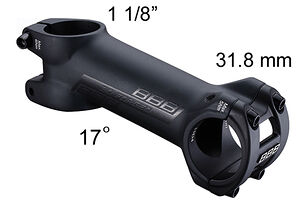 BBB Styrstam BBB DownForce 17grader I 100 mm