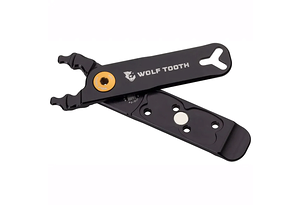 Wolf Tooth  Wolf Tooth Pack Pliers Master Link Combo | Multiverktyg med kedjelänkstång | Svart / Guld