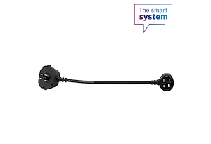 Bosch Bosch PowerMore-kabel, mot batterihållaren 250mm | Svart