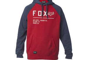 FOX FOX Break Non Stop Raglan Pullover Fleeche | Röd / Svart | Fox Tröja Hoodie