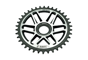 Haibike HAIBIKE Kedjedrev Direct Mount (Bosch) Single 38T | Svart/silver | 1x9/10/11/12