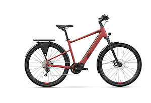 HEPHA Hepha Trekking 8 Performance | Lätt Elcykel | 100Nm-600Wh | Mörkröd