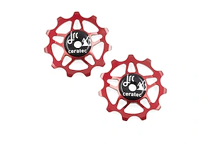 JRC JRC 11T Ceramic Jockey Wheels | Keramiska Rulltrissor | Red