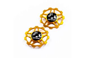 JRC JRC 11T Ceramic Jockey Wheels | Keramiska rulltrissor | Guld