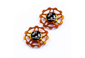 JRC JRC 11T Ceramic Jockey Wheels | Keramiska rulltrissor | Orange