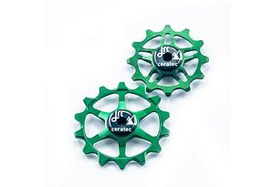 JRC JRC 14/12T Ceramic Jockey Wheels | Keramiska rulltrissor Sram Eagle Emerald Green