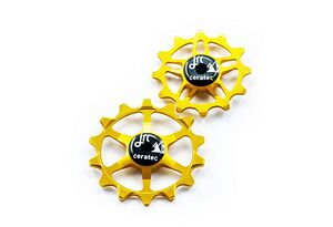 JRC JRC 14/12T Ceramic Jockey Wheels | Keramiska rulltrissor Sram Eagle Guld