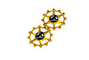 JRC JRC Narrow-Wide Ceramic Jockey Wheels | Keramiska rulltrissor Sram Guld