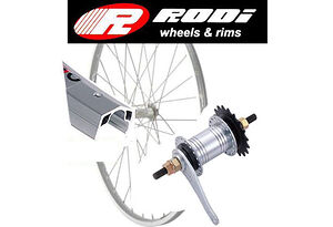 Rodi Rodi Cykelhjul Bak 26 tum (559mm) | Oväxlat (utan växlar) | Fotbroms | Aluminiumfälg
