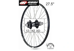 Rodi Rodi Bakhjul BlackRock23 27.5 6-bult