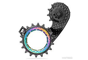 Absoluteblack AbsoluteBLACK HollowCage Carbon Ceramic | Oversized Pulley Cage | Shimano 9100 / 8000 | PVD Rainbow