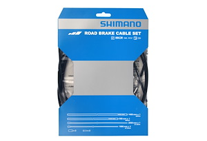Shimano Shimano Bromsvajerset racer rostfri svart | PTFE behandlade vajrar