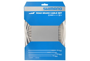 Shimano Shimano Bromsvajerset racer rostfri vit | SIL-TEC behandlade vajrar