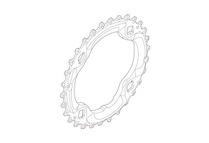 Shimano Shimano Kedjedrev 30T-AN XT FC-M782 | 3x10