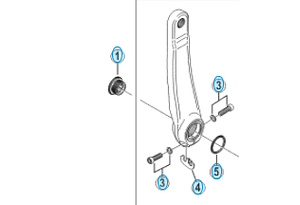 Shimano Shimano Vevarmsfixeringsbult