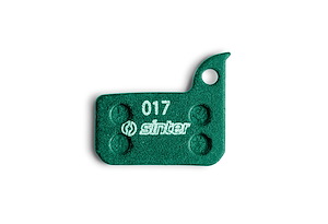 Sinter Sinter Disc brake pad  Type 017 | SRAM Small Asymmetric | Bromsbelägg  | Green