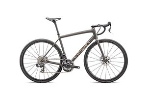 Specialized Specialized S-Works Aethos – SRAM RED AXS  | Satin Doppio / Gunmetal Dry Brushed / Gold Pearl