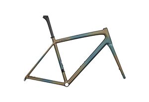 Specialized Specialized S-Works Aethos Frameset  | Satin Deep Lake Metallic / Green Pearl + Burnt Gold Metallic Fades / Dark Navy