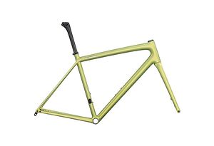 Specialized Specialized S-Works Aethos Frameset  | Satin Silver Dust / Team Yellow Tint / Chrome