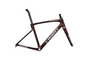 Specialized Specialized S-Works Roubaix SL8 Frameset  | Gloss Carbon / Red To Gold And Solidity Dry Brushed / Dune White