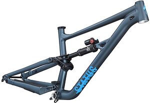 Specialized Specialized Status 160 Frameset  | Satin Sky Blue / Cast Battleship