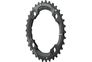 SRAM SRAM Kedjedrev 104 mm Yttre (Tvådelat) 34T 4 bultar | Matt Svart | 2x10