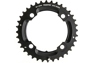 SRAM SRAM Kedjedrev 104 mm Yttre (Tvådelat) 36T 4 bultar | Matt Svart | 2x10
