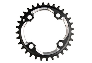 SRAM SRAM Kedjedrev 64 mm Inre (Tvådelat) 24T 4 bultar | Matt Svart | 2x11
