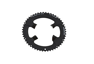 Stronglight Stronglight Kedjedrev 110 mm (Shimano Asymmetric) Yttre (Tvådelat) 46T 4 bultar | Svart | 2x11