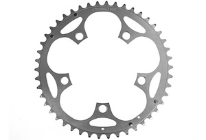 Stronglight Stronglight Kedjedrev 110 mm Yttre (Tvådelat) 46T 5 bultar | Silver | 2x9/10