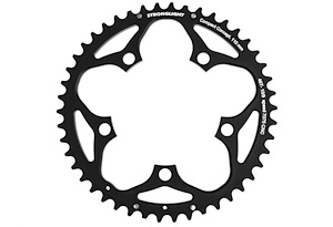 Stronglight Stronglight Kedjedrev 110 mm Yttre (Tvådelat) 46T 5 bultar | Svart | 2x9/10