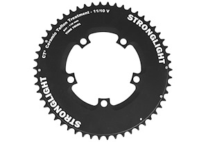 Stronglight Stronglight Kedjedrev 110 mm Yttre (Tvådelat) 54T 5 bultar | Svart | 2x10/11