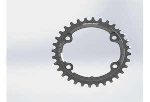 Stronglight Stronglight Kedjedrev 96 mm Singlespeed 34T 4 bultar | Svart | 1x12