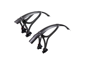 Zefal ZÉFAL Mudguard Shield G50 Skärmset | Gravel | Fram och bakskärm 27,5" - 28" Svart | Däck upp till 48mm