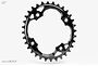 Absoluteblack AbsoluteBLACK Oval Chainring | Kedjedrev BCD 94mm Svart