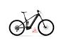 Haibike Allmtn 2 e-MTB Trail-AM Black-Frosted Indigo från TCMcykel.se Artikel nr: 32666