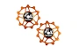 JRC 11T Ceramic Jockey Wheels Keramiska Rulltrissor Dura Ace 12S Orange från TCMcykel.se Artikel nr: 35835